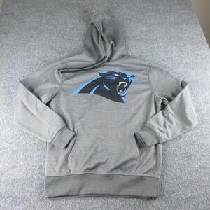 Carolina Panthers Hoodie Mens Medium Gray NFL Football NFL Pro Line Sweatshirt